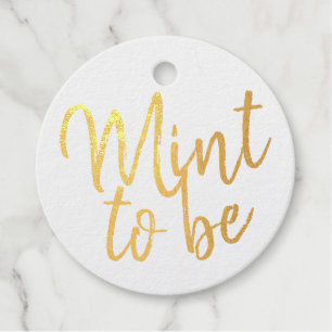 Mint to Be Wedding Beach Theme Favour Tags