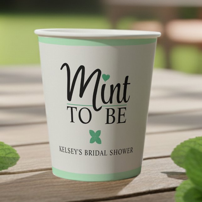 Mint to Be Wedding Bridal Shower Paper Cups (Mint to Be Wedding Bridal Shower Paper Cups
)