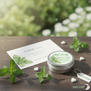 Mint To Be Wedding Favor Green Botanical Watercolo Classic Round Sticker