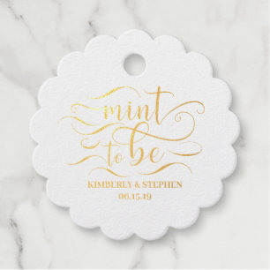 Mint To Be Wedding Favour Tags