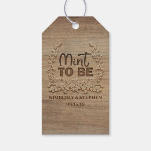 Mint To Be Wedding Gift Tags
