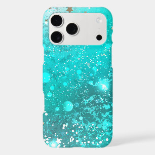 Mint Turquoise Foil Background