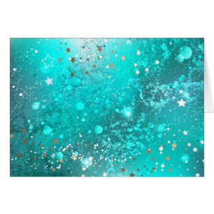 Mint Turquoise Foil Background