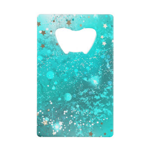 Mint Turquoise Foil Background