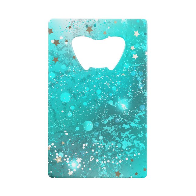 Mint Turquoise Foil Background (Front)