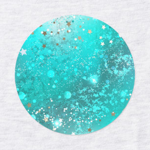 Mint Turquoise Foil Background