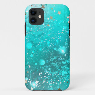 Mint Turquoise Foil Background Case-Mate iPhone Case