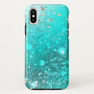 Mint Turquoise Foil Background Case-Mate iPhone Case