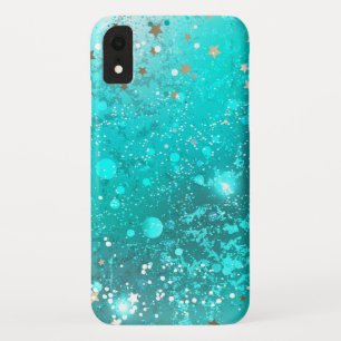 Mint Turquoise Foil Background Case-Mate iPhone Case