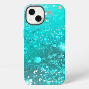 Mint Turquoise Foil Background iPhone 13 Case