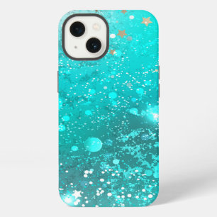 Mint Turquoise Foil Background iPhone 13 Case