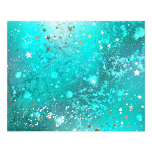 Mint Turquoise Foil Background Photo Print