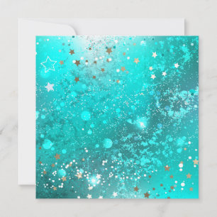 Mint Turquoise Foil Background Save The Date