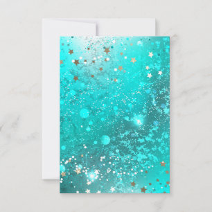 Mint Turquoise Foil Background Save The Date