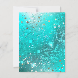 Mint Turquoise Foil Background Save The Date