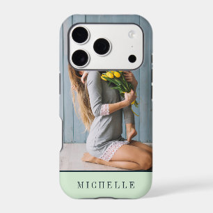 Mint Vertical photo monogram personalised