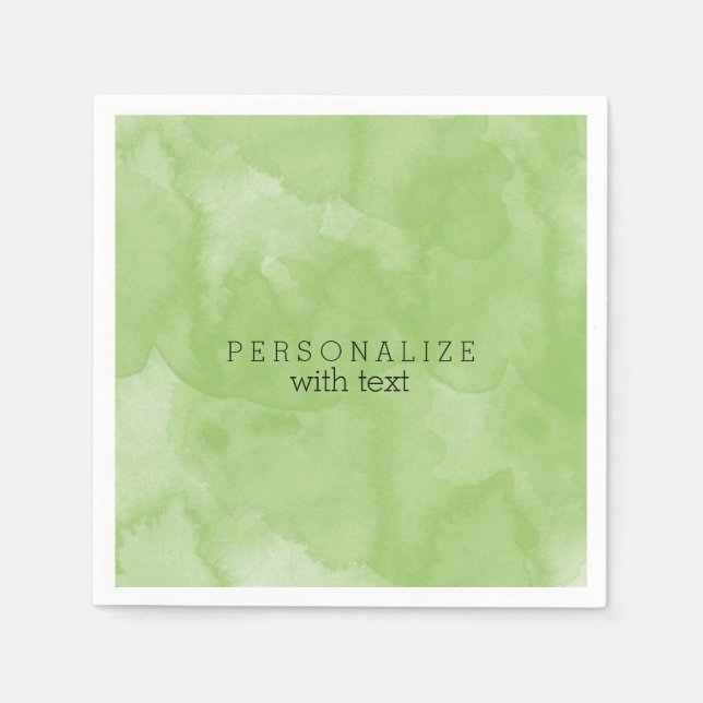 Mint Watercolor Napkin (Front)