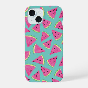 Mint Watermelon pattern iPhone 15 Case