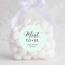 Mint Wedding Bridal Engagement Party Favours