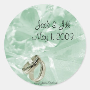 Mint Wedding Themed Stickers