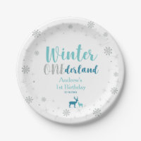 Mint Winter Onederland Boy 1st Birthday Party