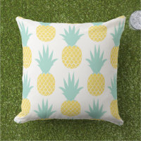 Mint Yellow Pineapple Pattern Tropical