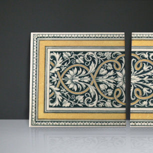 Mintons UK Classical Greek Floral Pattern Tile
