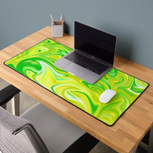 Minty Green Marble, Desk Mat