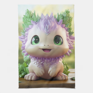 Minty, the charming Axolotl Tea Towel