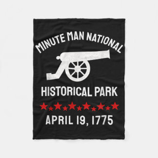 Minute Man National Historical Park Revolutionary  Fleece Blanket