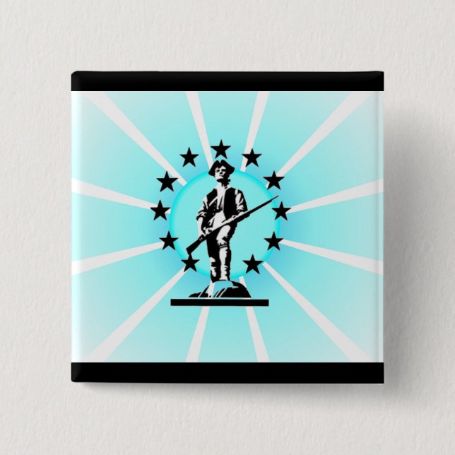 Minuteman 15 Cm Square Badge (Front)