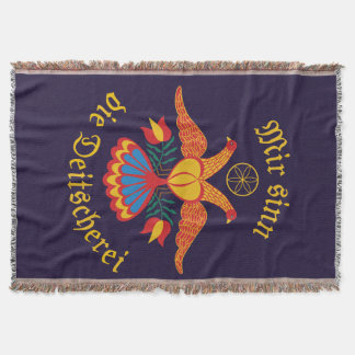Mir sinn die Deitscherei - Deitschi Faahne Throw Blanket