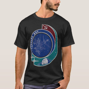 Mir Space Station Modules Soviet Space Travel Spac T-Shirt