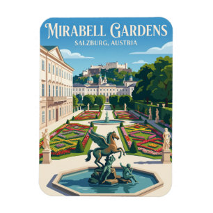 Mirabell Palace and Gardens Austria Magnet