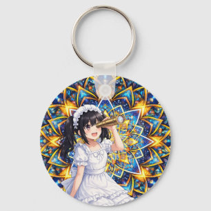Mirabella in Kaleidoscope Gold - Color Mandala Sc Key Ring