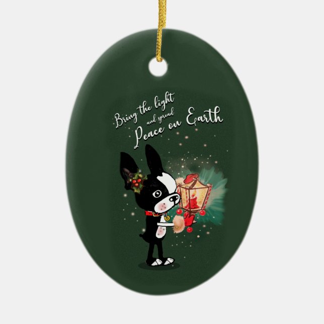 MIrabelle, bring the light holiday ornament (Front)