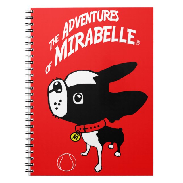 Mirabelle the boston terrier notebook (Front)
