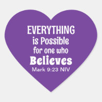 Miracle Bible Verse Christian Faith Royal Purple