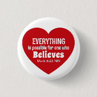 Miracle Bible Verse Red Heart Encouraging Believe