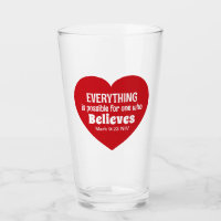 Miracle Bible Verse Red Heart Encouraging Believe
