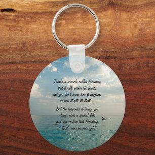 Miracle Of Friendship Poem Keychain