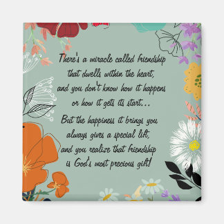 Miracle Of Friendship Poem Magnet