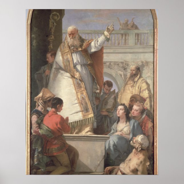 Miracle of St. Patrick, c.1746 (oil on canvas) Poster (Front)