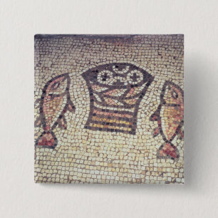 Miracle of the Bread and the Fishes 15 Cm Square Badge
