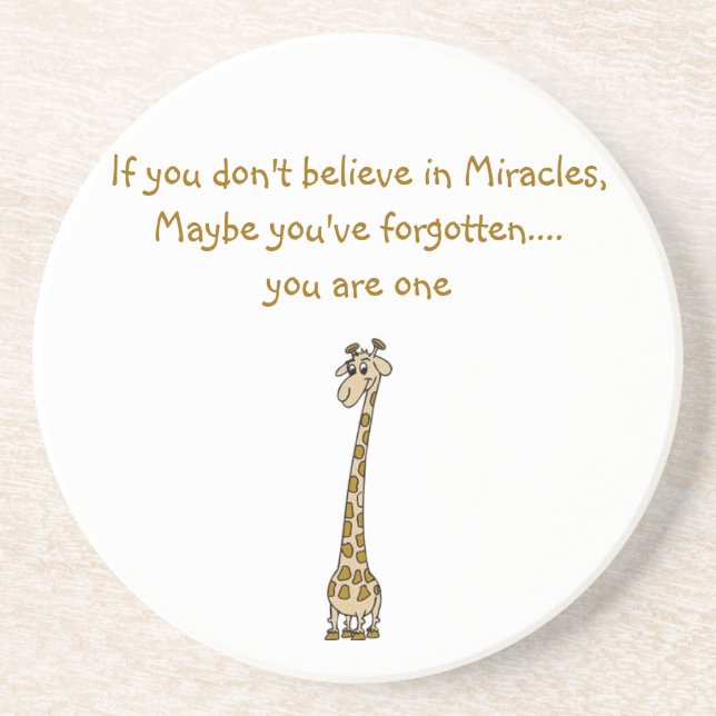 Miracle Quote Coaster (Front)