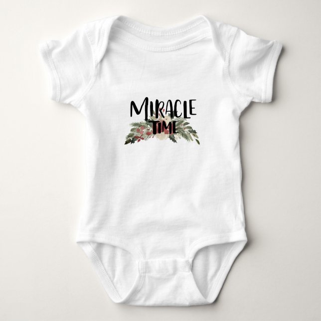 Miracle Time Baby one piece Bodysuit (Front)
