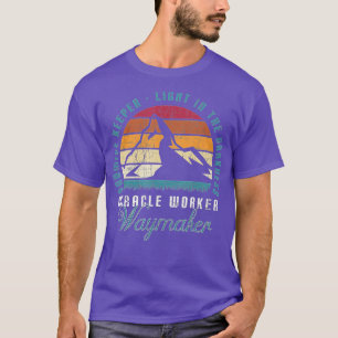 Miracle Worker Waymaker Retro Mountain Religious C T-Shirt