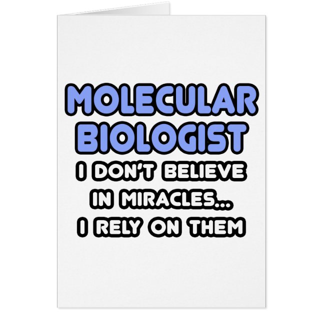 Miracles and Molecular Biologists (Front)