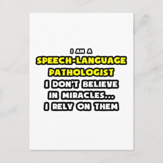 Miracles and Speech-Language Pathologists Postcard