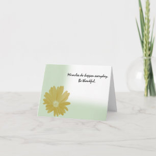 Miracles Do Happen Everyday Note Card
